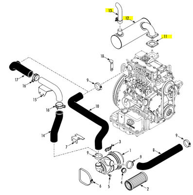 130983 3E71351G01 3E71352G01 Muffler for SP THERMO KING Refrigeration Unit Sell (130983TKA /116173) aftermarket parts