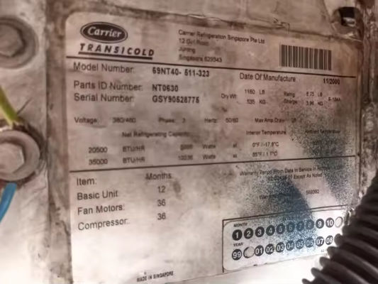 69NT40-511-323 Carrier Transformer Second Hand Accessories Refrigeration Parts