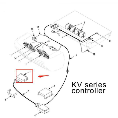 1E46674GO4 original controller for Thermo King RV200