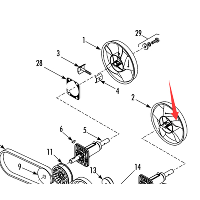 Model 781307/781306 Thermo King T-880Pro original evaporator fan blade, color white/black