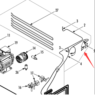 442823 Thermo King T-880Pro original defrosting damper motor