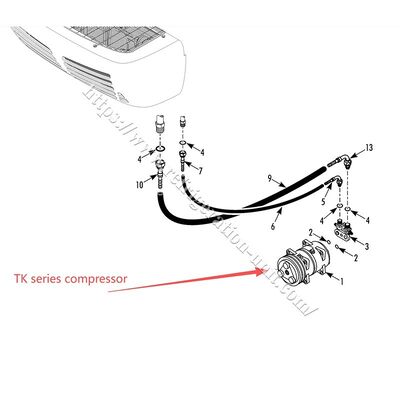 TK15 TK16 TK21 TK31 THERMO KING original compressor no oil inside available for air express for the transport refrigeration unit