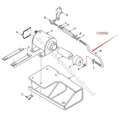 130996 THERMOKING SP refrigeration unit Pull rod- fuel solenoid,T-M/T-R aftermarket parts