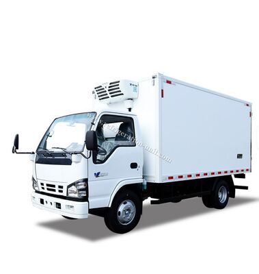 Isuzu 100p Japan Brand Truck chassis with 4.1 meters length refrigerated box with THERMO KING refrigeration units RV380V  4X2 Mini 3tons 2 Ton Freezer Refrigerated Truck