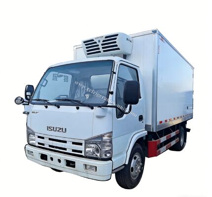Isuzu 100p Japan Brand Truck chassis with 4.1 meters length refrigerated box with THERMO KING refrigeration units RV380V  4X2 Mini 3tons 2 Ton Freezer Refrigerated Truck
