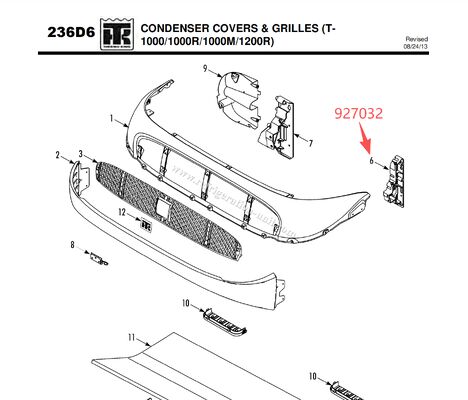 927032 92-7032 BRACKET - coil (engine side),(T1000R/T1000M/T1200R) cover support