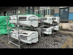 The process of loading used THERMO KING MD200 & MD300 units into the container